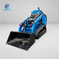 Mini-chargeuse sur chenilles diesel CHANES de Chine, moteur Perkins 25 CV, charge nominale de 0,6 tonne, système hydraulique complet, pour creuser des trous de poteaux