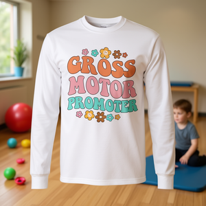 Camiseta de manga larga Gross Motor Promoter para fisioterapeutas PT Squad con diseño moderno - Product Image 3