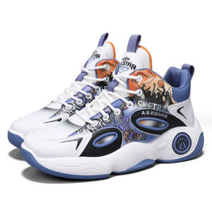 Nouvelle usine en gros automne et hiver explosif respirant mi-haut chaussures de basket-ball baskets 37-44 - Product Image 5