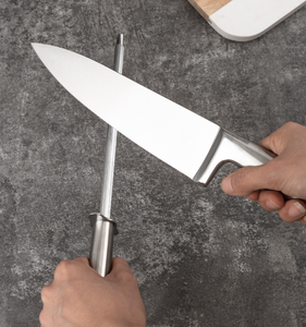 Ensemble de 15 couteaux de cuisine en acier inoxydable avec manche en acier, haute dureté, avec bloc de rangement en plastique noir – Vente en gros - Product Image 6