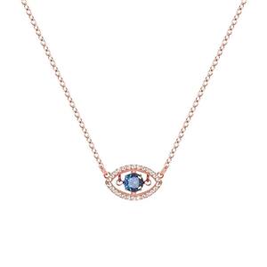 <span class=keywords><strong>Collier</strong></span> vintage œil de diable et fer à cheval pour femme, avec chaîne en bambou et cristaux, en alliage sportif - Product Image 6