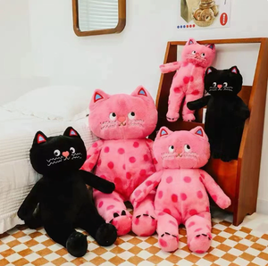 Peluche Bodian Super Douce en Forme de Chat, Coussin de Sommeil, Jouet en Peluche, Mignonne Poupée, Cadeau d'Anniversaire Populaire pour Filles - Product Image 1