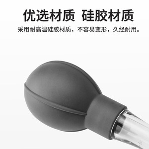 Oil Dripping Seasoning Tube With Cleaning Brush Set Plastic Turkey Pump Meat Injector Tool - Product Image 3