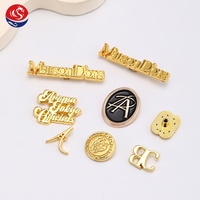 Étiquettes métalliques personnalisées de luxe, durables et imperméables, en alliage de zinc, avec logo miniature, capuchon de rivet de 1 cm de diamètre, gaufré, écologique et sans nickel