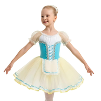 AL-R1282 Gaun Romantis Biru dan Kuning Tutu Balet untuk Anak Perempuan Kostum Coppelia Giselle untuk Kompetisi dan Pertunjukan Tari