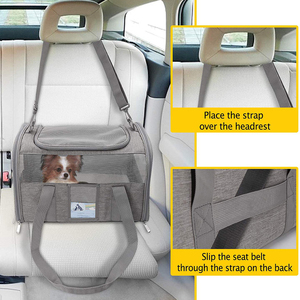 <span class=keywords><strong>Transportín</strong></span> Plegable y Portátil de Nailon Ecológico para Perros y Gatos Pequeños y Medianos, Aprobado por Aerolíneas - Product Image 3