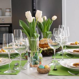 Juego de 8 jarrones cilíndricos de vidrio de 4-10 pulgadas de altura, centros de mesa transparentes para Decoración de mesa de boda - Product Image 5