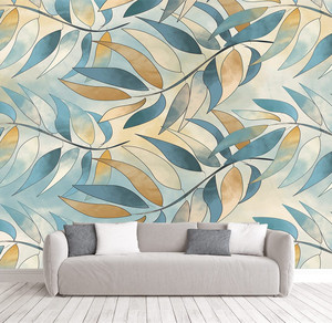 <span class=keywords><strong>Carta</strong></span> <span class=keywords><strong>da</strong></span> <span class=keywords><strong>parati</strong></span> tropicale botanica foglia di Banana pianta verde floreale per soggiorno camera <span class=keywords><strong>da</strong></span> letto murale - Product Image 5