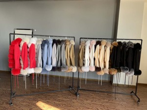 Soldes du Black Friday, QIUCHEN QC21144, manteau d'hiver pour femmes, mode, luxe, duveteux, pull en fourrure de renard amovible - Product Image 5
