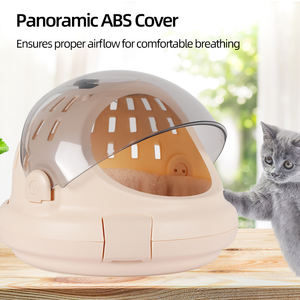 Multifuncional Moda Pet Airline <span class=keywords><strong>Box</strong></span> Cápsula Espaço Portátil com Cama De Plástico Respirável para Viagem De Gato - Product Image 6