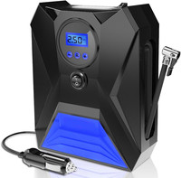 MIni filaire DC 12V affichage numérique voiture compresseur d'air pompe Portable automatique gonfleur de pneu vélo arrêt automatique