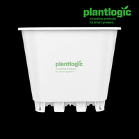 Pot Tanam Blueberry Anti UV dari Plastik, Wadah Penanam untuk Kebun Luar Ruangan dengan Lubang Drainase, Pot Tanam Alas Piramida Kaki Tinggi