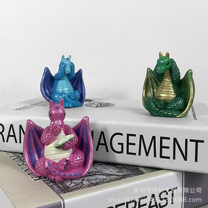 Miniatura de Dragón Occidental, Adorno de Resina Plástica, Decoración para el Hogar, Escritorio, Mascota de Té, Decoración Animal, Regalo - Product Image 1