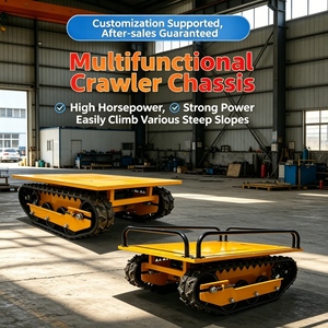 Nouveau chariot électrique à chenilles télécommandé 500 kg 1000 W, mini-dumper sans fil tout-terrain pour vergers et jardins - Product Image 3