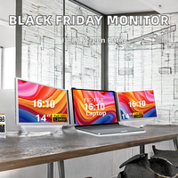 Best-seller Extendeur de moniteur d'ordinateur portable à double écran de 14 pouces 16:10 Moniteur portable de jeu à triple affichage Vente vendredi noir Panneau IPS