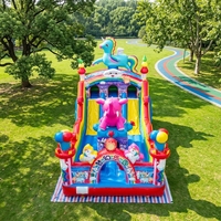 Combo de Tobogán Inflable Resistente y Ecológico con Capacidad para 30 Niños, Ideal para Carnavales Escolares y Alquiler en Festivales Comunitarios
