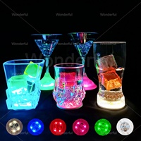 Autocollants lumineux LED pour bouteilles de taille personnalisée, sous-verres lumineux colorés pour bar, événement, sous-verres clignotants, décoration de fête conviviale