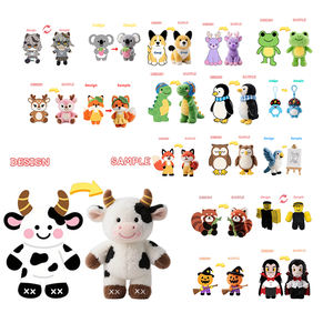 Großhandel angepasst mehrere Größen niedlich Plüschtiere gefüllte Tierenpuppen Elefant Giraffe Kaninchen Pandabär für Kinder - Product Image 5