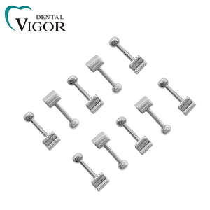 Crochets à boule sertissables orthodontiques dentaires 10 pièces en acier inoxydable, type stop long et court, outils orthodontiques - Product Image 6
