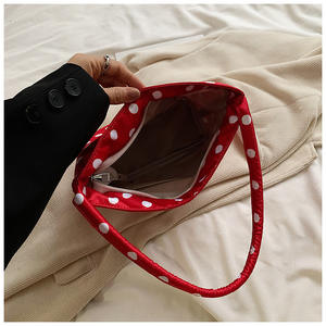 Viviblook Z328AS01, bolso de hombro para mujer, bolso de tela de nailon con lunares, bolso de hombro informal a la moda para mujer - Product Image 5