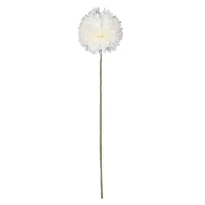 नया रियल टच उष्णकटिबंधीय कृत्रिम फूल बॉल गुलदाउदी एकल तना डेंडेलियन डेंडेलियन फूल