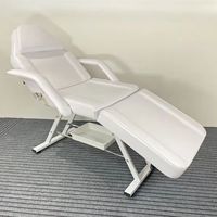 Lit de massage multifonctionnel, fauteuil facial, pliable, réglable, lit de spa, salon de beauté, lit de tatouage, lit/chaise de beauté pour les cils avec tabouret