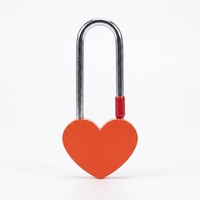 Logo OEM 45mm Mini Cadenas Amour Coeur Serrure Sans Clé Serrure de Boîte Cadeau de Mariage en Alliage de Zinc Propriété antivol