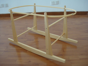 Soporte Ajustable de Madera Maciza <span class=keywords><strong>para</strong></span> Cesta Moisés, <span class=keywords><strong>para</strong></span> Bebés y Niños, Diseño Tradicional, <span class=keywords><strong>para</strong></span> Dormitorio y Sala de Estar - Product Image 3