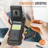 Funda Cartera Desmontable 2 en 1 CaseMe para 16 Pro Max, Magnética, de Cuero Sintético, Antigolpes, con Carga Inalámbrica y Ranuras para Tarjetas