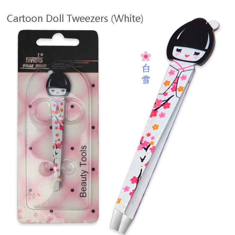 แหนบตุ๊กตาการ์ตูน (สีขาว)