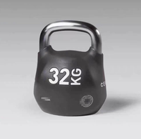 Kettlebell de compétition en acier enduit de poudre, durable, pour l'entraînement et le fitness