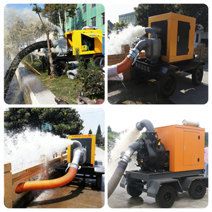 Pompe Auto-amorçante Diesel Entraînée par Moteur avec Roues et Remorque, Qualité Supérieure, Petits Moteurs Lister de 8 10 20 22 CV et Pièces Détachées - Product Image 6