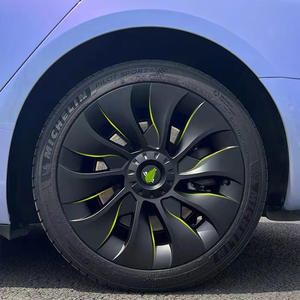 ปลอกหุ้ม4ชิ้นเส้นผ่านศูนย์กลางภายใน18นิ้วฝาครอบ ABS ฝาครอบล้อเทอร์ไบน์ครอบคลุม18กังหันสำหรับเทสลารุ่น<span class=keywords><strong>3</strong></span> - Product Image 4