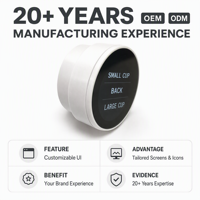 1,28 Zoll Knopf-LCD-Display Kreisförmiger HMI-Steuerungsschalter Smart-Touch Haptischer Encoder Pot Temperatur Runddisplay