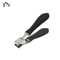Coupe-ongles grande taille à ouverture large, ciseaux à ongles à lame tranchante, en acier inoxydable durable avec manche en céramique pour doigts