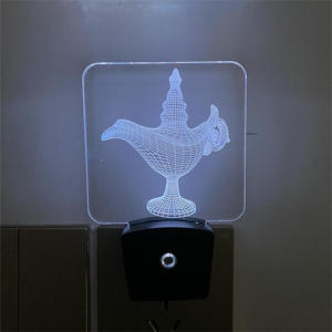 Led Smart <strong>Light</strong> <strong>Sensor</strong> Lovely Shape Eu/us Plug in Wall Lamp 3d Lamp Kids Bed Room <strong>Bathroom</strong> Toilet Stairs Night <strong>Light</strong> - Product Image 2