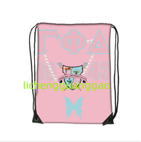 Sac à dos à cordon Zeta Phi Beta Sorority, sac à cordon décontracté et portable, sac de sport simple pour activités de plein air