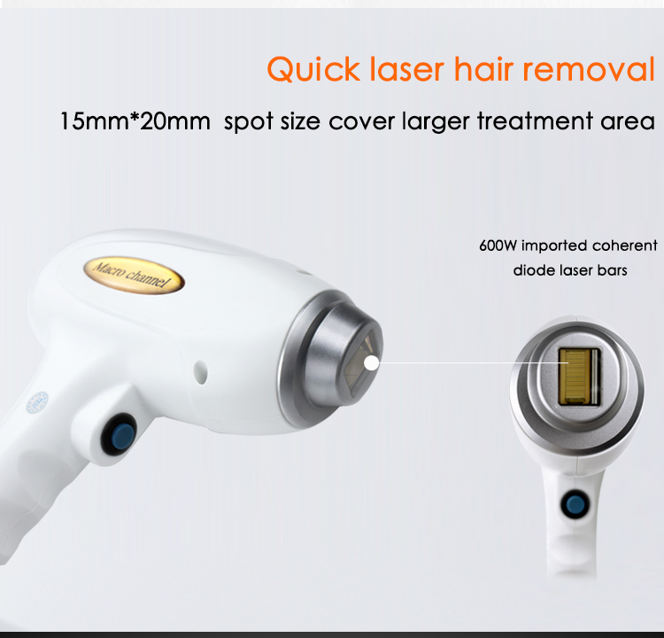 Multifunction Facial 2 In 1 IpL 808Nm Diode Laser Device Pigment Removal