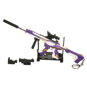 พวงกุญแจปืนมินิแบบกำหนดเอง รุ่น PUBG อาวุธโลหะ 3 มิติ แบบปรับแต่งได้ ของเล่น <span class=keywords><strong>Groza</strong></span> - Product Image 2