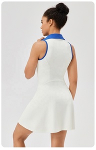 Gonna da Tennis Pronta per la Spedizione, Asciugatura Rapida, Traspirante, Vita a Contrasto, in Poliestere e Spandex, per Sport e Fitness - Product Image 2