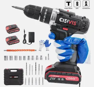 New 21V Cordless Combi Drill Driver Electric Screwdriver Set Including Battery And 36PCS 2024 Screws