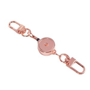 Porte-badge rétractable en alliage de zinc avec mousqueton pivotant, mini porte-carte d'identité, cordon de 35 cm, 21 mm, léger, 20 g - Product Image 5