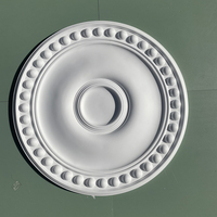 Plaque décorative de plafond blanc polyuréthane OEM ODM de luxe grand plafond médaillon de moulage décoratif avec 3D