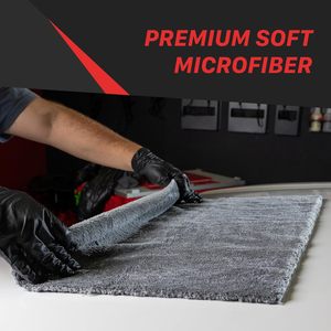 Toallas de Microfibra sin Bordes para Lavado de Autos, 550GSM, 1 Paquete de 40*40, Súper Absorbentes, Suaves, de Terciopelo Coral, para Detallado y Pulido de Autos - Product Image 6