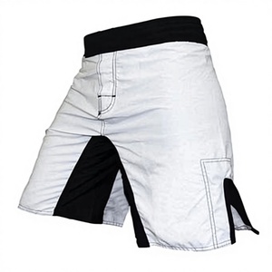 Custom Made Men's MMA Shorts-Spandex/Polyester Durable Quick Dry Lightweight Anti-Wrinkle Breathable Personalized Brand <b>Name</b> - Product Image 1