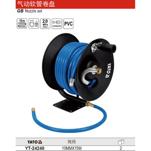 Enrouleur de tuyau pneumatique Yato 8 mm x 10 m à enroulement automatique mural - Product Image 3