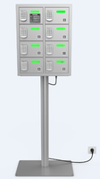 OREAD Pengisi Daya Cepat Elektronik Otomatis 8-Bay 5V/2.1A Maks Bersertifikasi CE Stasiun Pengisian Daya Ponsel Multi-Grid
