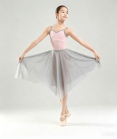 Justaucorps de danse rose Warm Heart avec bretelles réglables, doublé, pour ballerines, costume de performance pour filles