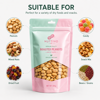 Sachet Doypack Personnalisé Mat Imprimé Qualité Alimentaire Refermable avec Fenêtre pour Arachides, Noix et Snacks – Pochette Autoportante – Vente Directe Usine