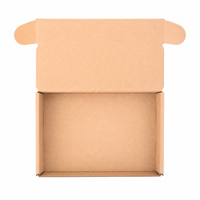 Boîte en carton brun kraft, boîte d'expédition en carton ondulé, boîte pliable auto-scellante, boîte d'expédition recyclable pour le commerce électronique, petites entreprises